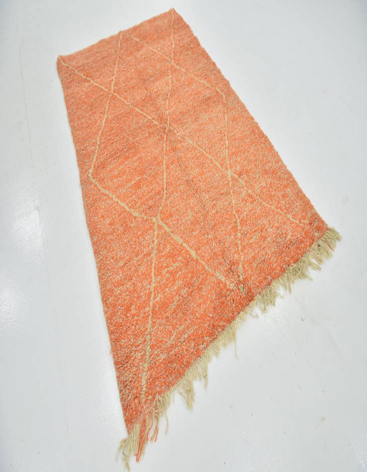 Detail image of  4' 10 x 7' 7  Hand Knotted Moroccan Wool Rug