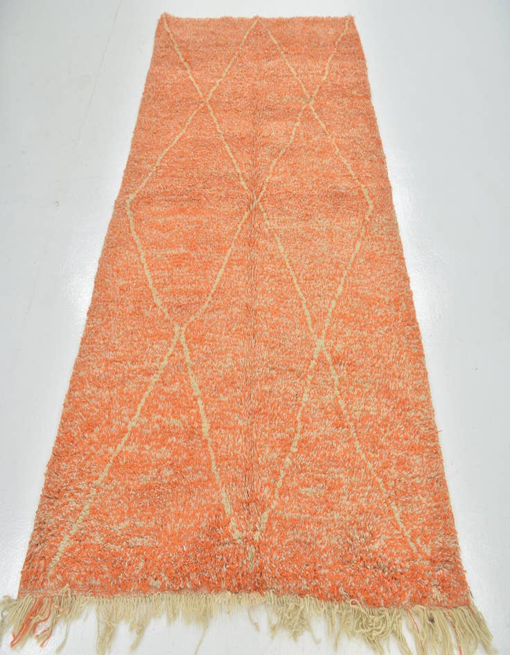 Detail image of  4' 10 x 7' 7  Hand Knotted Moroccan Wool Rug
