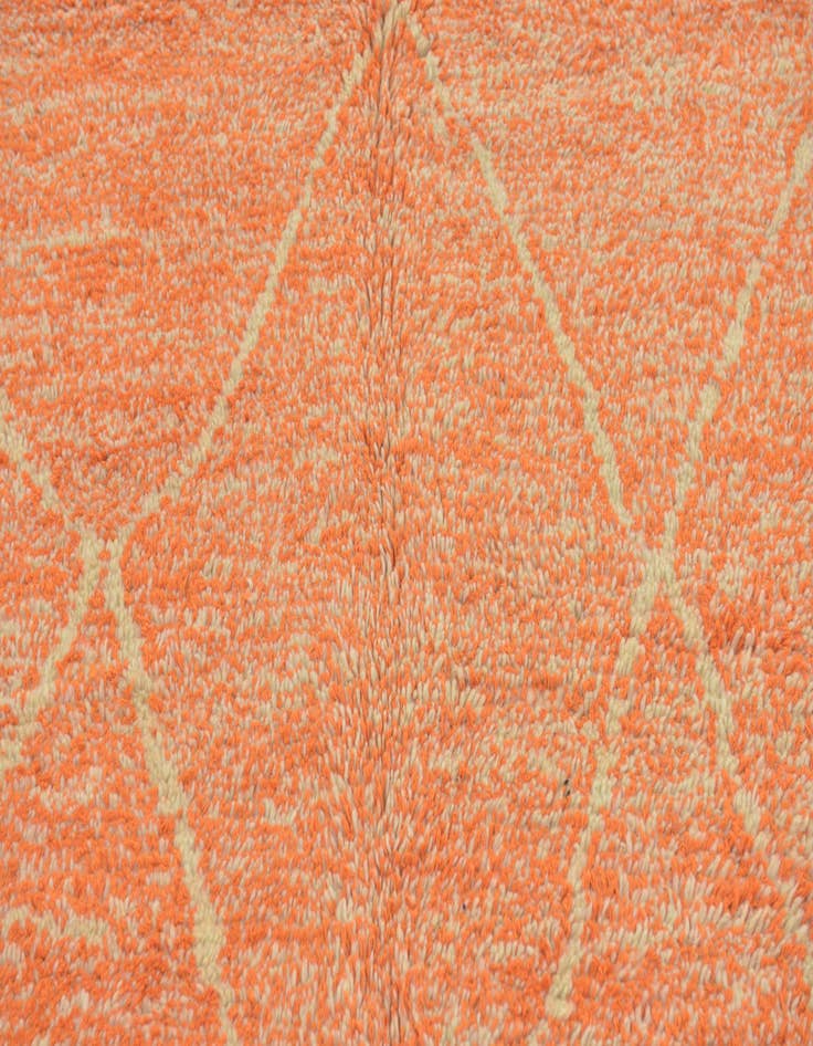 Detail image of  4' 10 x 7' 7  Hand Knotted Moroccan Wool Rug