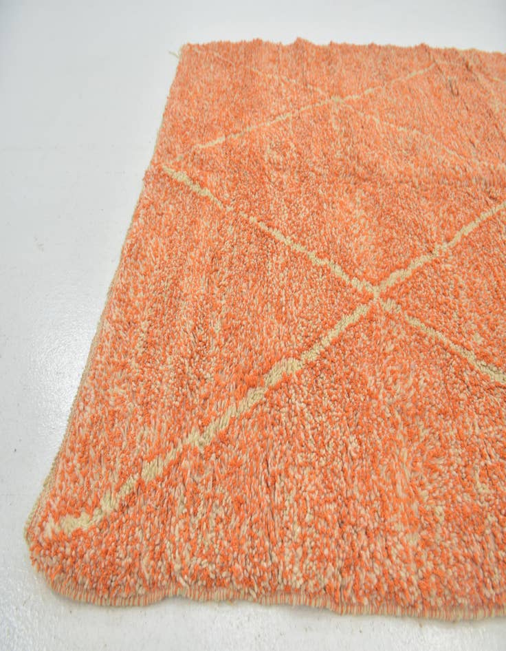 Detail image of  4' 10 x 7' 7  Hand Knotted Moroccan Wool Rug