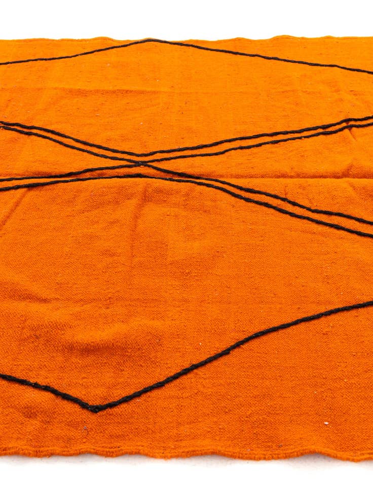 Detail image of  6' 3 x 9' 9  Hand Knotted Moroccan Wool Rug