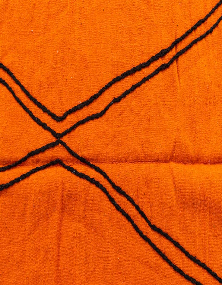 Detail image of  6' 3 x 9' 9  Hand Knotted Moroccan Wool Rug