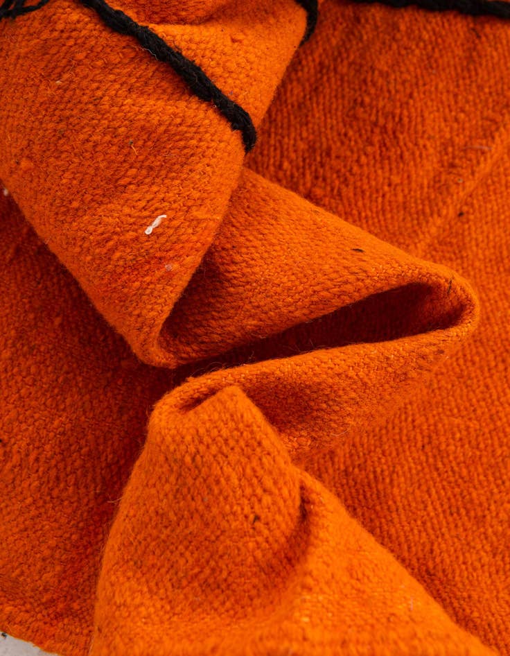 Detail image of  6' 3 x 9' 9  Hand Knotted Moroccan Wool Rug