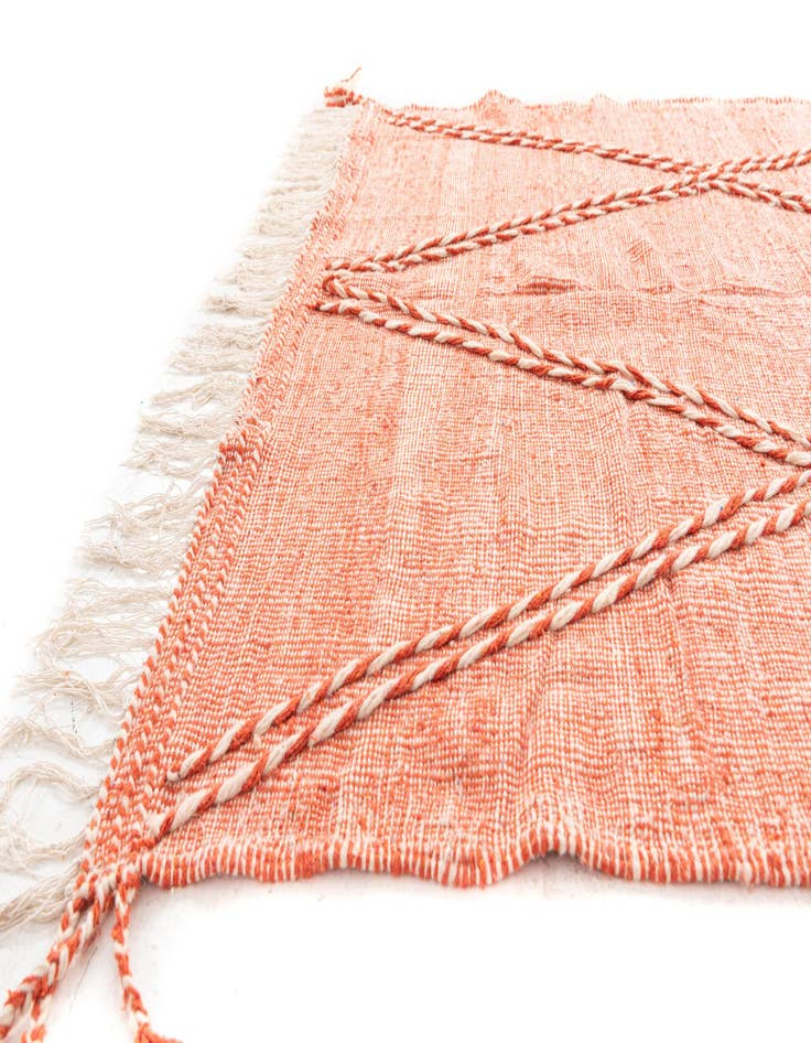 Detail image of  6' 6 x 9' 9  Hand Knotted Moroccan Wool Rug