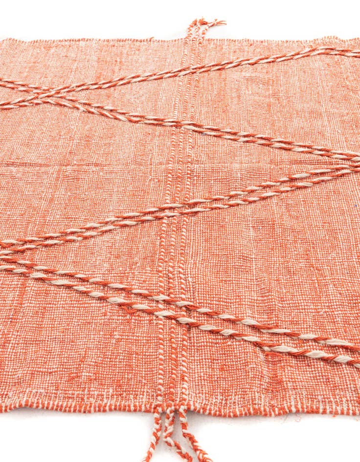 Detail image of  6' 6 x 9' 9  Hand Knotted Moroccan Wool Rug