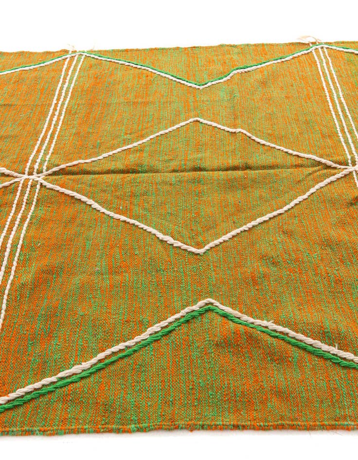 Detail image of  6' 8 x 10'  Hand Knotted Moroccan Wool Rug