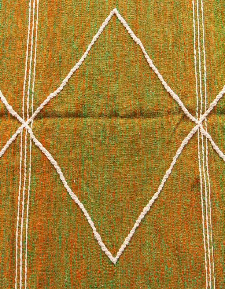 Detail image of  6' 8 x 10'  Hand Knotted Moroccan Wool Rug