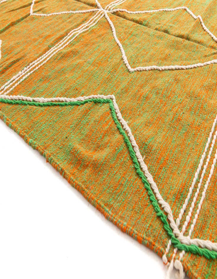 Detail image of  6' 8 x 10'  Hand Knotted Moroccan Wool Rug