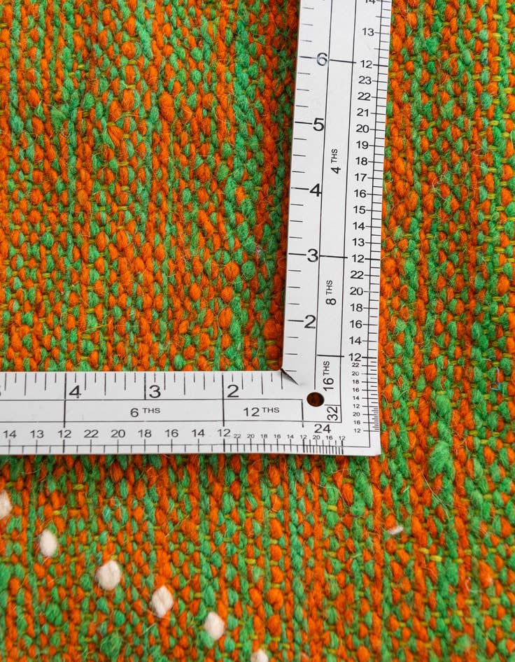 Detail image of  6' 8 x 10'  Hand Knotted Moroccan Wool Rug