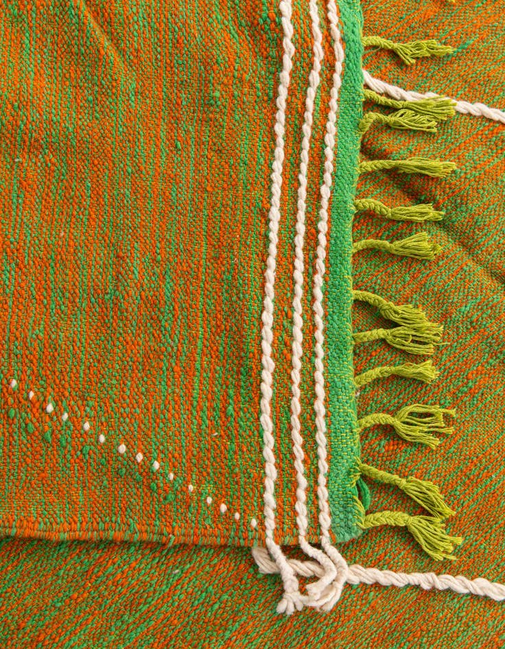 Detail image of  6' 8 x 10'  Hand Knotted Moroccan Wool Rug