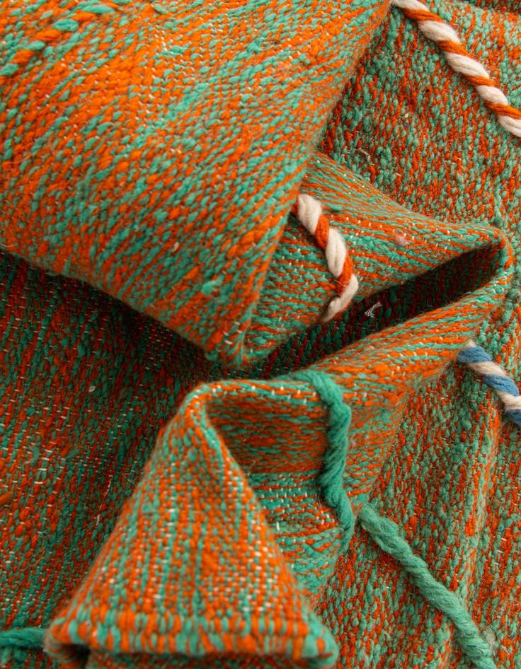 Detail image of  6' 5 x 10' 7  Hand Knotted Moroccan Wool Rug