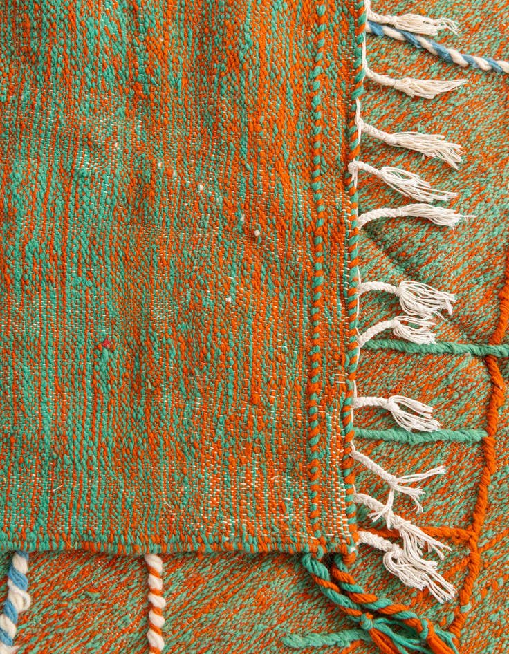 Detail image of  6' 5 x 10' 7  Hand Knotted Moroccan Wool Rug