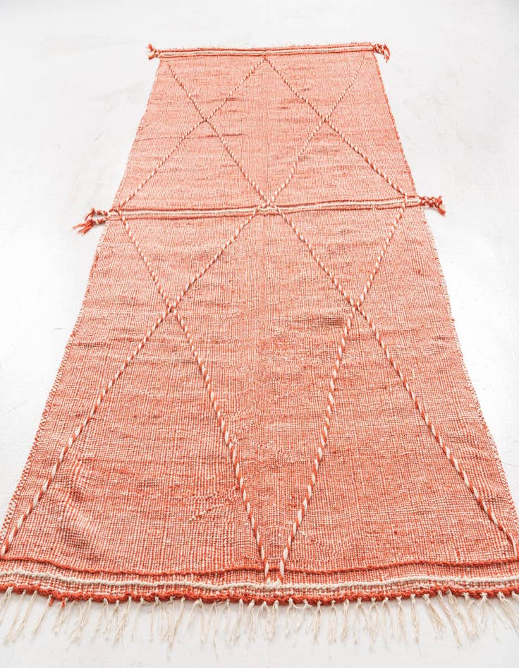 Detail image of  6' 3 x 10' 6  Hand Knotted Moroccan Wool Rug