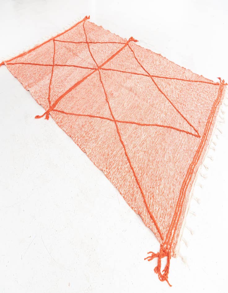 Detail image of  6' 6 x 10' 5  Hand Knotted Moroccan Wool Rug