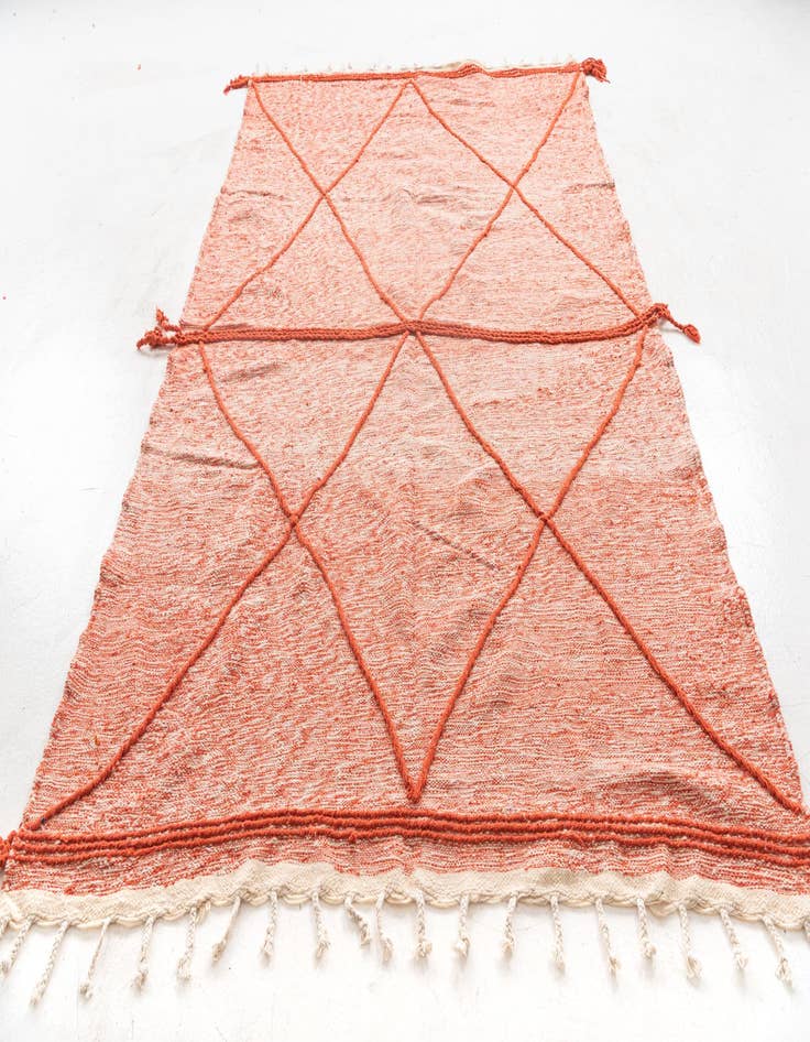 Detail image of  6' 6 x 10' 5  Hand Knotted Moroccan Wool Rug