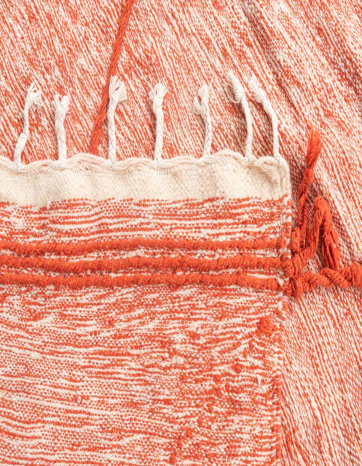 Detail image of  6' 6 x 10' 5  Hand Knotted Moroccan Wool Rug