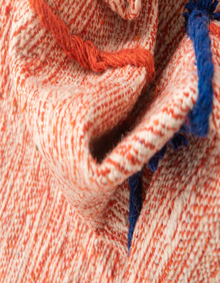 Detail image of  6' 5 x 9' 8  Hand Knotted Moroccan Wool Rug