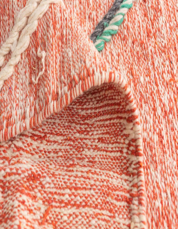 Detail image of  6' 7 x 10' 4  Hand Knotted Moroccan Wool Rug