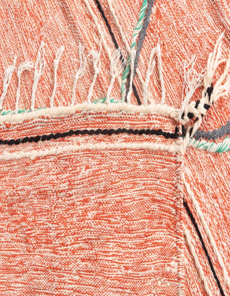 Detail image of  6' 7 x 10' 4  Hand Knotted Moroccan Wool Rug