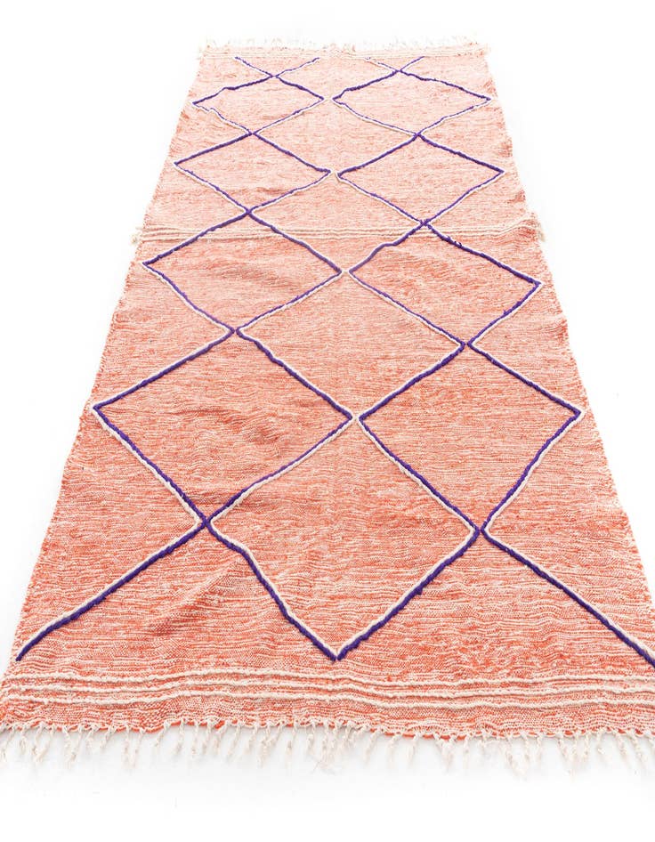 Detail image of  6' 8 x 9' 9  Hand Knotted Moroccan Wool Rug