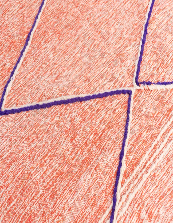 Detail image of  6' 8 x 9' 9  Hand Knotted Moroccan Wool Rug