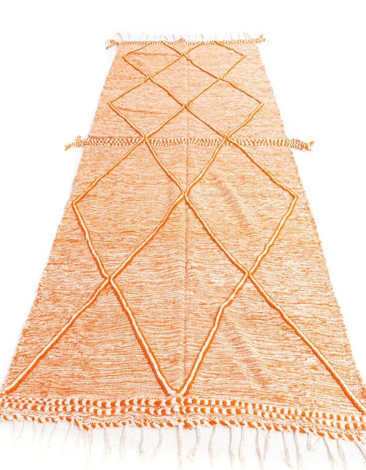 Detail image of  6' 5 x 10' 7  Hand Knotted Moroccan Wool Rug