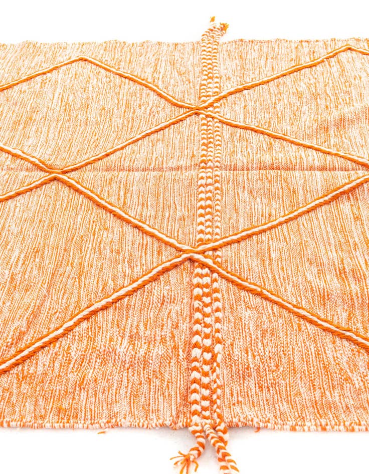 Detail image of  6' 5 x 10' 7  Hand Knotted Moroccan Wool Rug