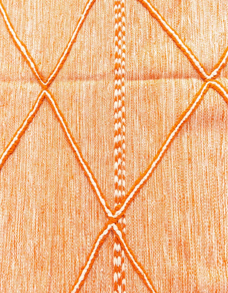 Detail image of  6' 5 x 10' 7  Hand Knotted Moroccan Wool Rug