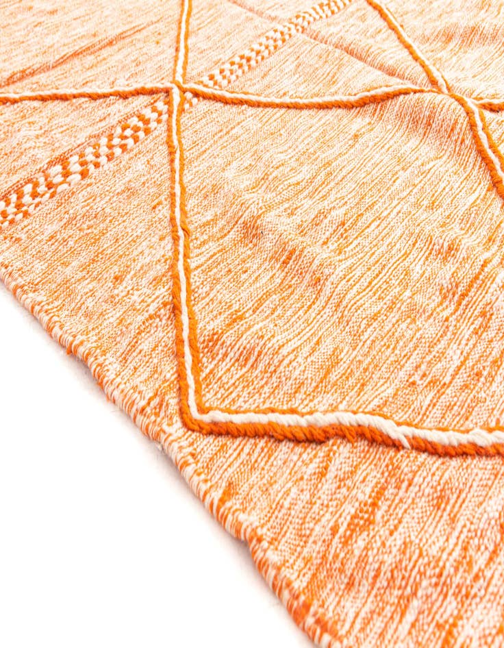 Detail image of  6' 5 x 10' 7  Hand Knotted Moroccan Wool Rug