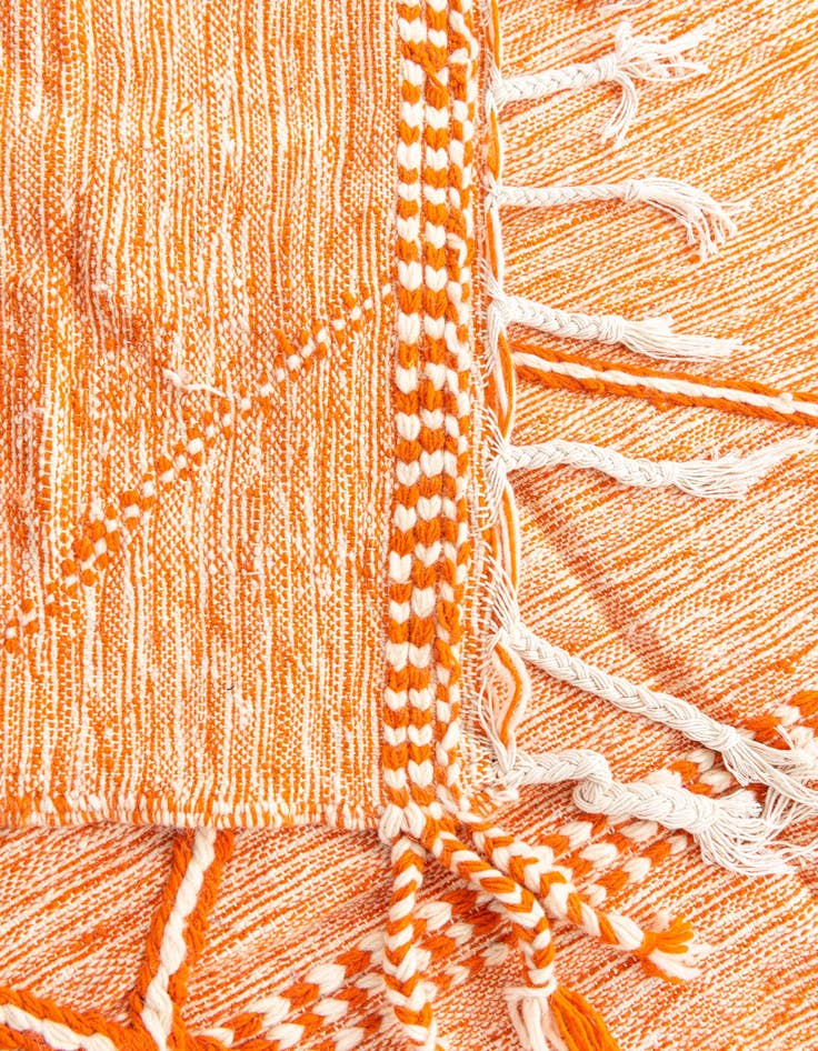 Detail image of  6' 5 x 10' 7  Hand Knotted Moroccan Wool Rug