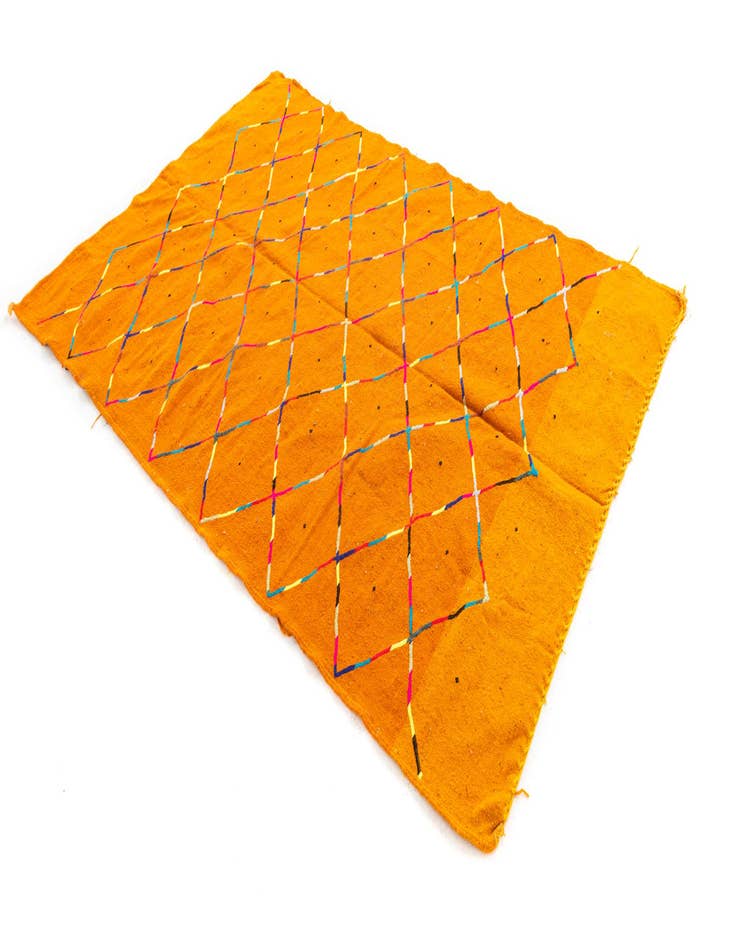 Detail image of  5' x 7' 8  Hand Knotted Moroccan Wool Rug