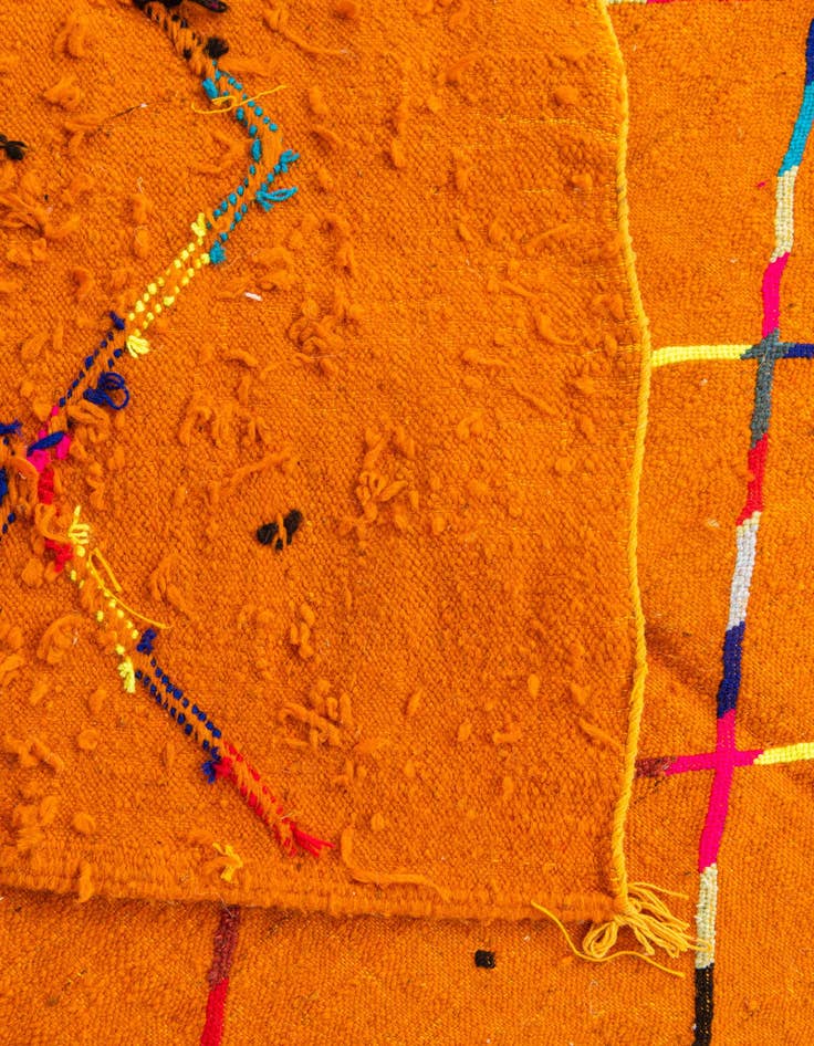 Detail image of  5' x 7' 8  Hand Knotted Moroccan Wool Rug