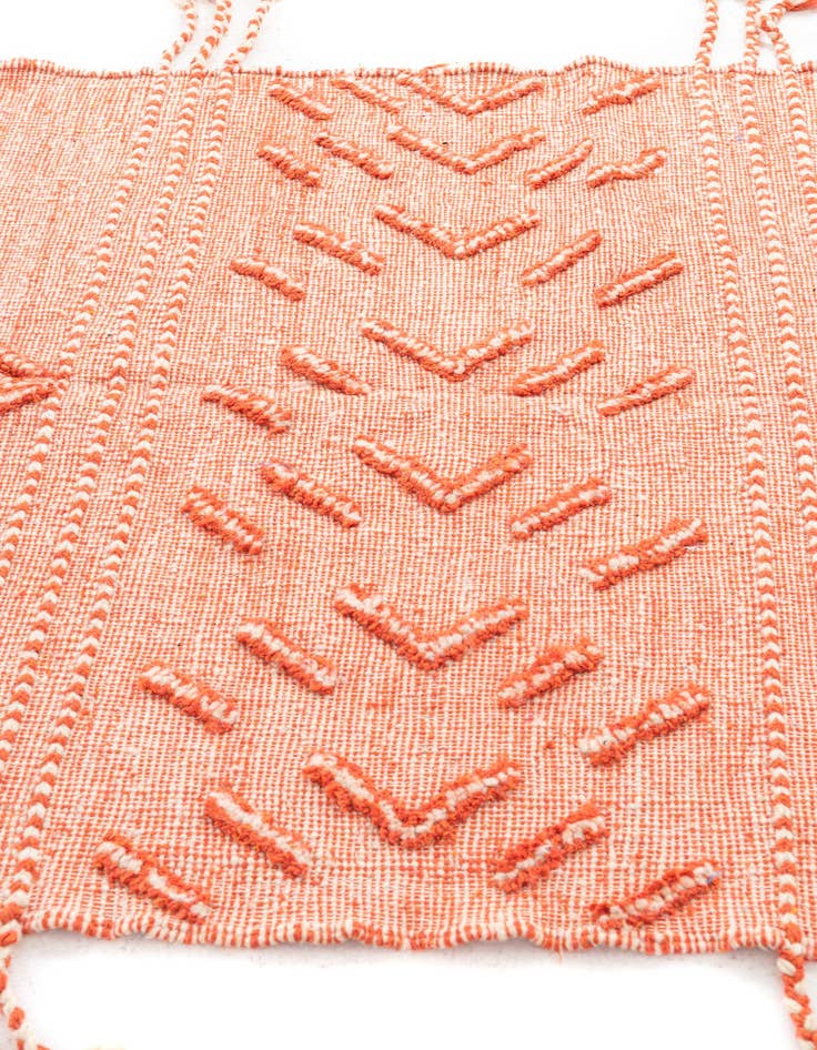 Detail image of  4' 10 x 8' 2  Hand Knotted Moroccan Wool Rug