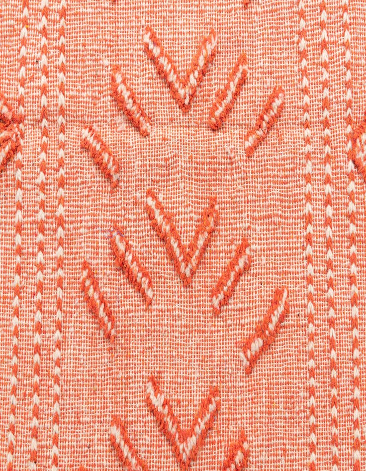 Detail image of  4' 10 x 8' 2  Hand Knotted Moroccan Wool Rug