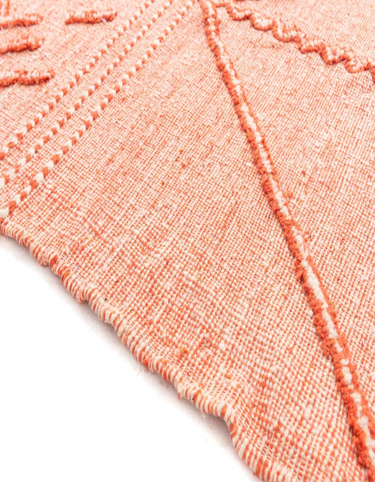 Detail image of  4' 10 x 8' 2  Hand Knotted Moroccan Wool Rug