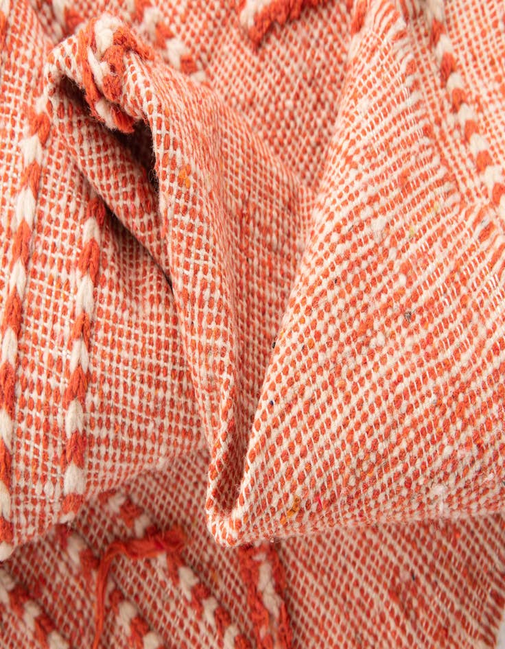 Detail image of  4' 10 x 8' 2  Hand Knotted Moroccan Wool Rug