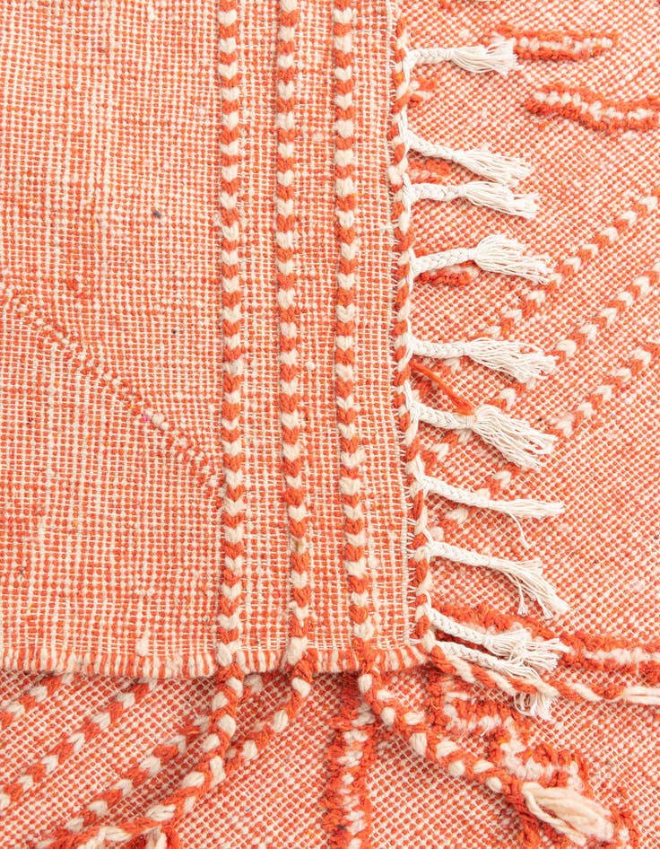 Detail image of  4' 10 x 8' 2  Hand Knotted Moroccan Wool Rug