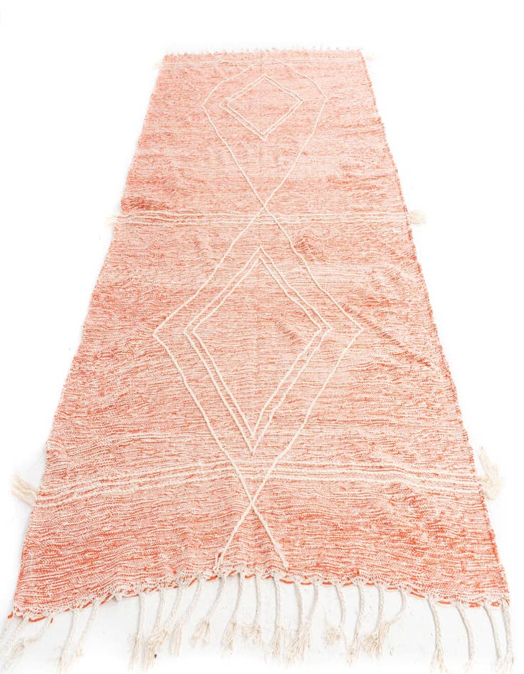 Detail image of  6' 3 x 10'  Hand Knotted Moroccan Wool Rug