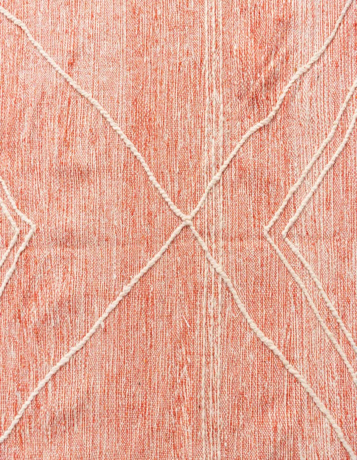 Detail image of  6' 3 x 10'  Hand Knotted Moroccan Wool Rug