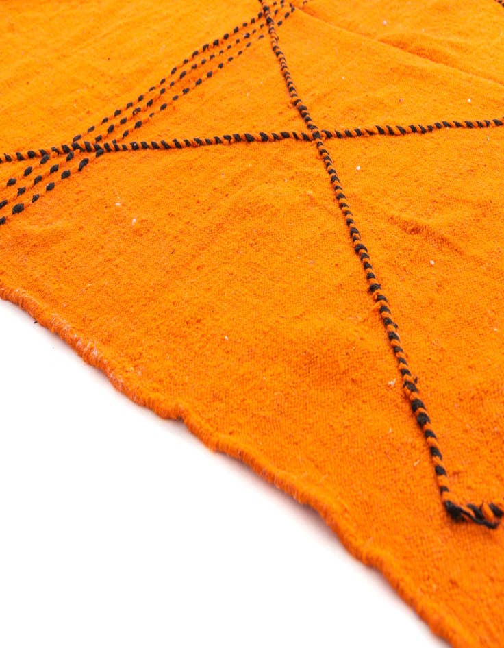 Detail image of  6' 5 x 9' 9  Hand Knotted Moroccan Wool Rug