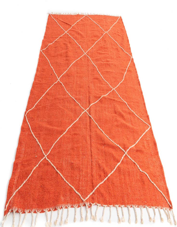 Detail image of  6' 5 x 10' 8  Hand Knotted Moroccan Wool Rug