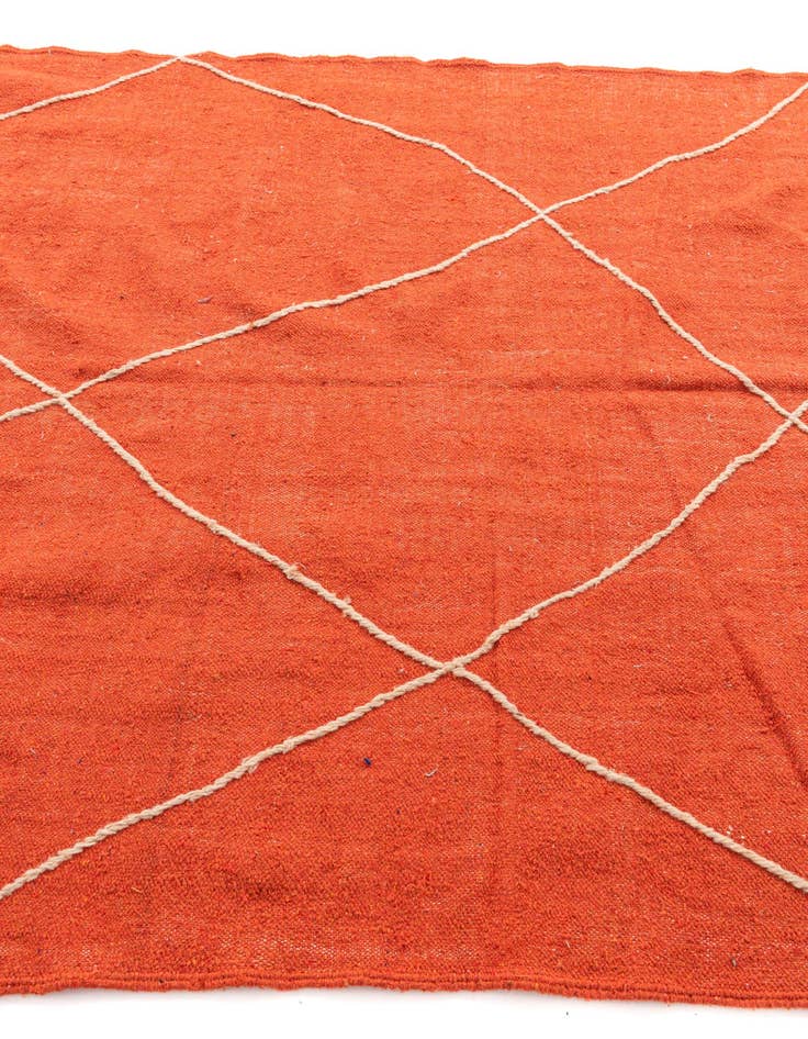 Detail image of  6' 5 x 10' 8  Hand Knotted Moroccan Wool Rug