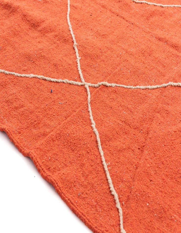 Detail image of  6' 5 x 10' 8  Hand Knotted Moroccan Wool Rug