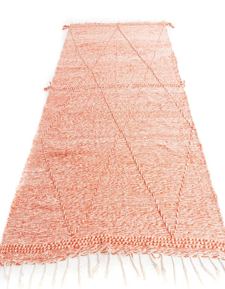 Detail image of  6' 9 x 10'  Hand Knotted Moroccan Wool Rug