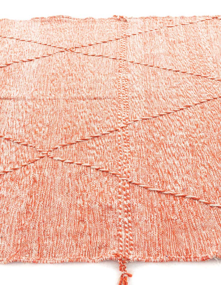 Detail image of  6' 9 x 10'  Hand Knotted Moroccan Wool Rug