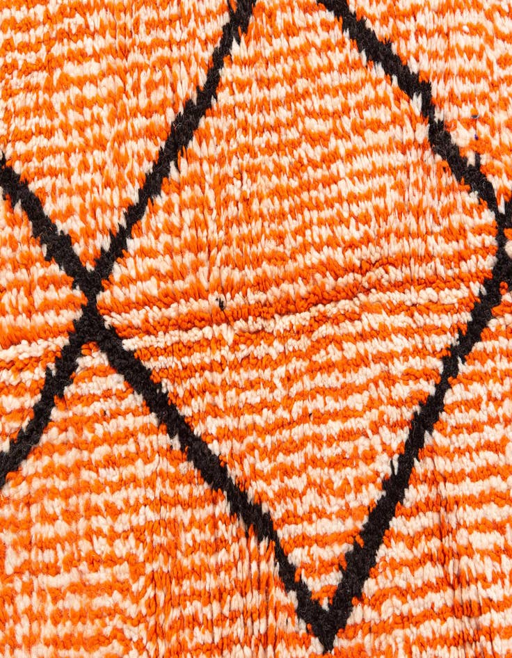 Detail image of  4' 3 x 6' 6  Hand Knotted Moroccan Wool Rug