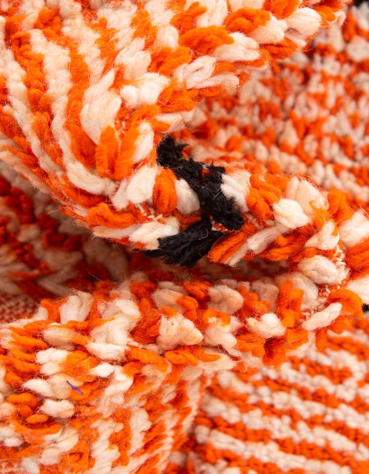 Detail image of  4' 3 x 6' 6  Hand Knotted Moroccan Wool Rug