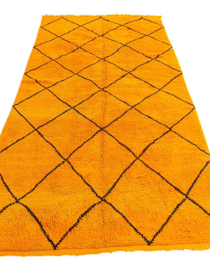 Detail image of  7' x 9' 7  Hand Knotted Moroccan Wool Rug