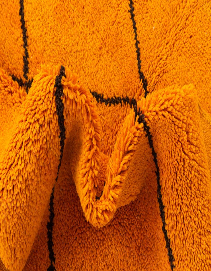 Detail image of  7' x 9' 7  Hand Knotted Moroccan Wool Rug