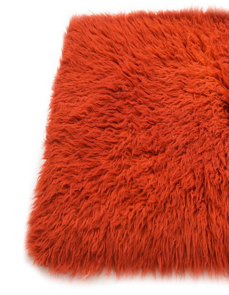 Detail image of  2' 4 x 3'  Hand Knotted Moroccan Wool Rug